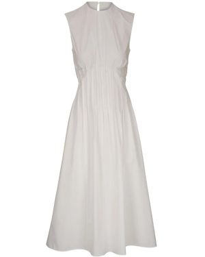 KHAITE Wes Cotton Midi Dress - Women's - Cotton - White