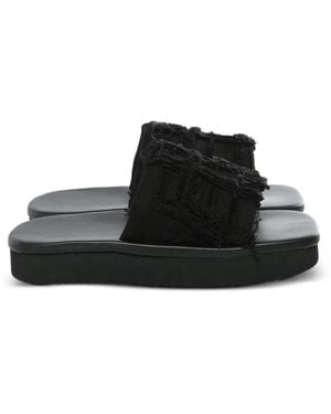 Rick Owens Frayed Sandals - Black