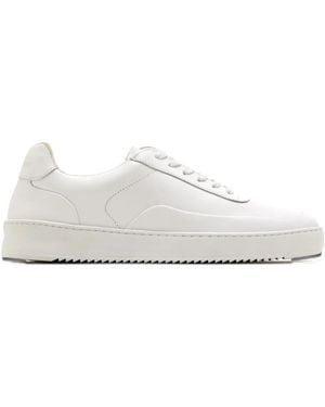 Filling Pieces Mondo Lace-Up Leather Trainers - White