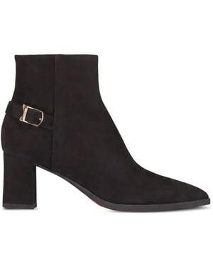 Santoni Elly Stiefeletten Mit Schnalle - Schwarz