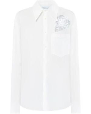 GIUSEPPE DI MORABITO Camicia Con Cristalli - Bianco
