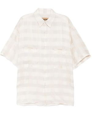 Uma Wang Checked Pocket Shirt - White