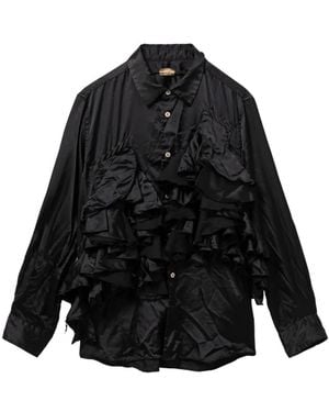 Comme des Garçons Ruffled Shirt - Black