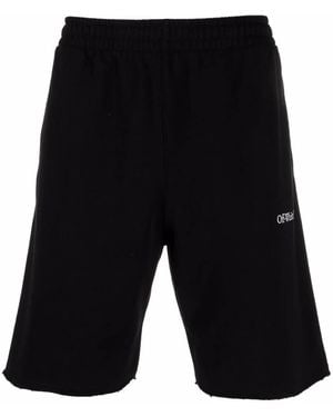 Off-White c/o Virgil Abloh Caravaggio Paint Sweatshorts - Black