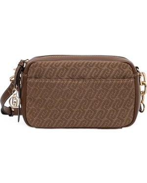 Liu Jo Medium Jacquard Crossbody Bag - Brown