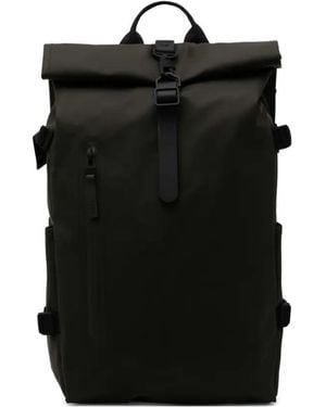 Rains Rolltop Backpack - Black