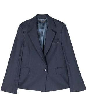 Victoria Beckham Single-Breasted Blazer - Blue