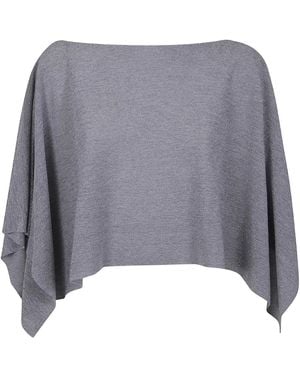 D.exterior Boat-Neck Jumper - Grey