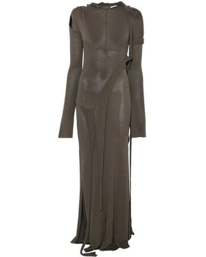 OTTOLINGER Linen Blend Maxi Dress - Grey