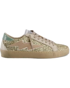 Corina Retro3 Glitter Lightning-Bolt Trainers - Yellow
