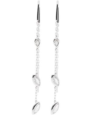 Maria Black Pendientes Swift 02 Con Cadena - Blanco