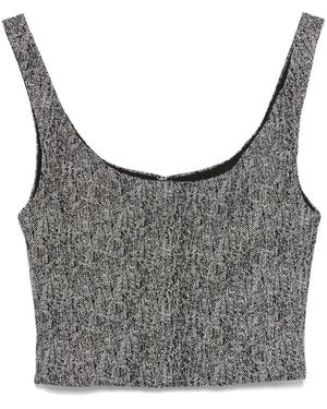 STAUD Wells Top - Grey