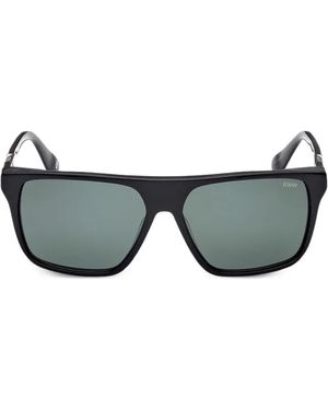 BMW Rectangle-Frame Sunglasses - Black