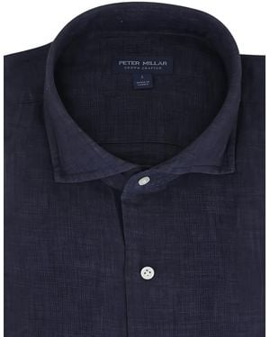 Peter Millar Astino Lino Shirt - Blue