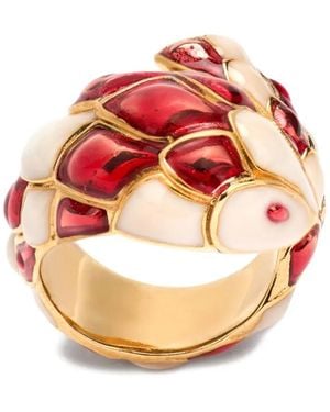 Roberto Cavalli Snake リング - ピンク