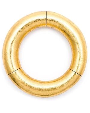 Monies Medium Tri Sectional Bangle - Metallic