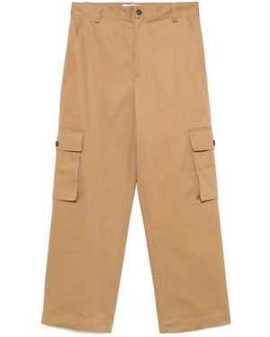 Maison Kitsuné Cotton Cargo Trousers - Natural