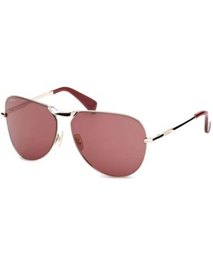 Max Mara Eyewear Lunettes De Soleil À Monture Pilote - Rose