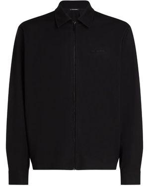 KARL LAGERFELD Rue St-Guillaume Zip-Fastening Shirt Jacket - Black