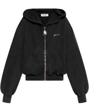 The Attico Kapuzenjacke mit Reißverschluss - Schwarz