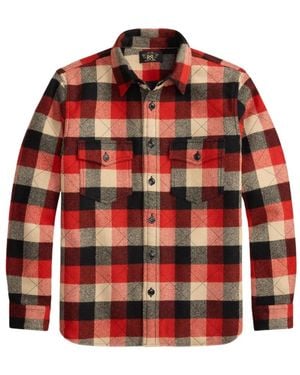 RRL Check-Pattern Shirt - Red