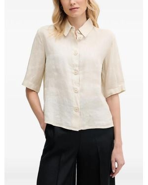 Benetton Chemise Boutonnée À Manches Courtes - White