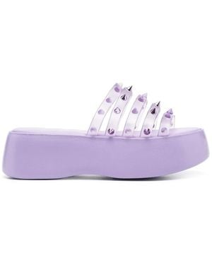 Jean Paul Gaultier X Melissa Punk Love Becky Platform Slides - Purple
