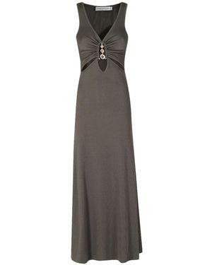 Christopher Esber Cut-Out Crystal-Embellished Maxi Dress - White