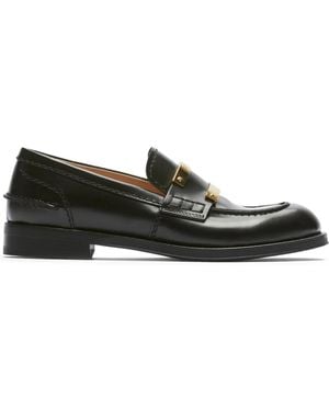 N°21 Loafer Mit Logo-Schild - Schwarz