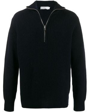 Closed Half-Zip Jumper - Blue