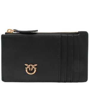 Pinko Debossed-Logo Cardholder - Black