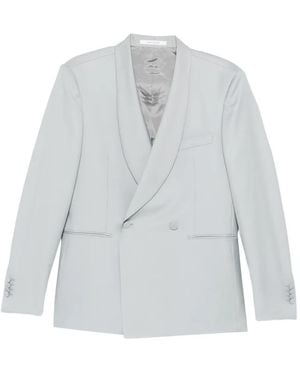 Tagliatore Merrill Double-Breasted Wool Blazer - Grey