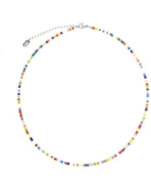 COLLANINE COLORATE Collar Con Cuentas - Metálico
