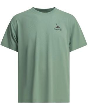 Montbell Logo-Print Graphic-Print T-Shirt - Green