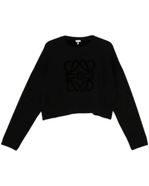 Loewe Pullover Mit Anagram-Detail - Schwarz
