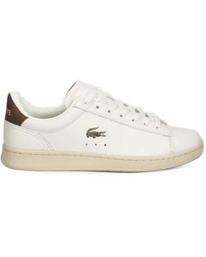 Lacoste Carnaby Logo-Patch Trainers - White