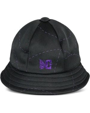 Needles Bermuda Embroidered-Logo Bucket Hat - Gray