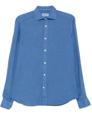 Tintoria Mattei 954 Long-Sleeves Shirt - Blue