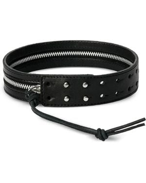 Our Legacy Zip-Detail Studded Choker - Black