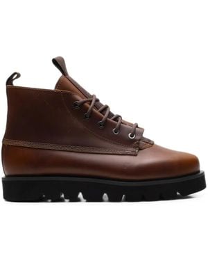 Clear Weather Wampa Duex Mid Trainers - Brown