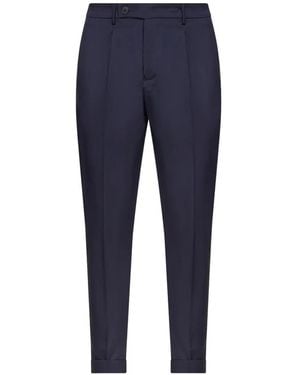 D4.0 Pantalon À Design Plissé - Blue