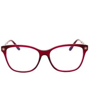Chopard Rectangle-Frame Glasses - Red