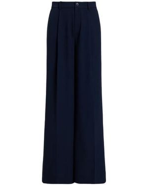Ralph Lauren Pantalon Ample À Design Plissé - Blue