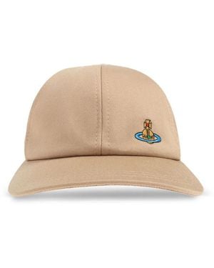 Vivienne Westwood ロゴ キャップ - ナチュラル