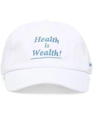Sporty & Rich Embroidered Cap - White