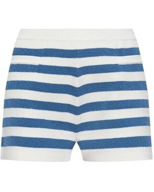 Posse Kurze Shorts mit Streifen - Blau