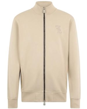 Billionaire Embroidery-Detail Sweatshirt - Natural