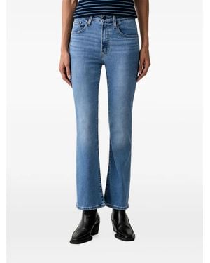 Levi's 725 Faded Flared Jeans - Blue