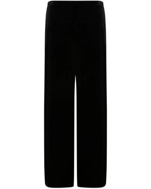 Alberta Ferretti Velvet Palazzo Pants - Black