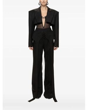 Nissa Cropped Blazer - Black